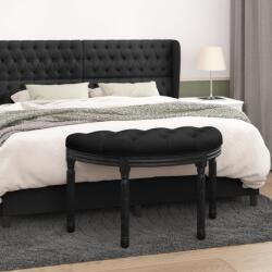vidaXL Bancă, negru, 81, 5x41x49 cm, catifea (344414)