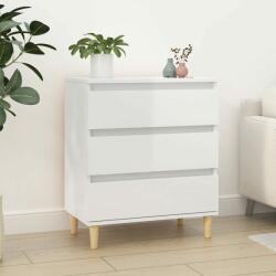 vidaXL Servantă, alb extralucios, 60x35x70 cm, lemn prelucrat (823042) Comoda