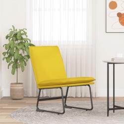 vidaXL Scaun de relaxare, galben deschis, 52x75x76 cm, material textil (351320)
