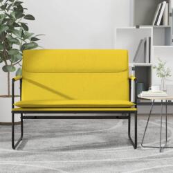 vidaXL Bancă, galben deschis, 100x64x80 cm, textil (351359)