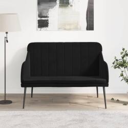 vidaXL Bancă, negru, 110x76x80 cm, catifea (351469)