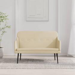 vidaXL Bancă, crem, 110x76x80 cm, textil (351489)