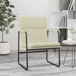 vidaXL Scaun de relaxare, crem, 55x64x80 cm, piele artificială (351361)