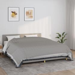 vidaXL Pătură cu greutăți, gri, 235x290 cm, 15 kg, material textil (350733) Patura