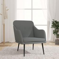 vidaXL Fotoliu, gri închis, 63x76x80 cm, textil (351475)