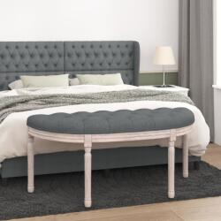 vidaXL Bancă, gri închis, 110, 5x45x49 cm, material textil (344416)