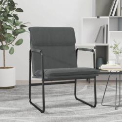 vidaXL Scaun de relaxare, gri închis, 55x64x80 cm, material textil (351343)