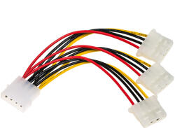 Akyga AK-CA-40 Molex/3xMolex adapter cable 0, 15m (AK-CA-40) - pcx