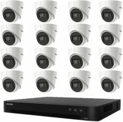 Hikvision Sistem de supraveghere dome Hikvision 16 camere 8MP 2.8mm IR 60m, DVR 16 canale 4K SafetyGuard Surveillance