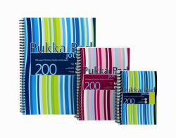 Pukka Pad Spirálfüzet, A6, vonalas, 100 lap, PUKKA PAD "Stripe Jotta (A15552011/JP036-LINED) - iroszer24