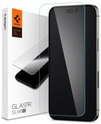Spigen TR SLIM HD képernyővédő üveg (2.5D, karcálló, tok barát, ujjlenyomat mentes, ultravékony, 0.2mm, 9H) ÁTLÁTSZÓ Apple iPhone 14 Pro Max (AGL05210)