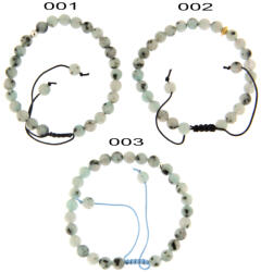  Bratara Jasp kiwi Margele Rotunde 6-6, 5 mm - Accesorii Agrint 925 - Gold Filled - 1 Buc