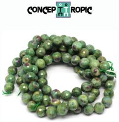 Rubin in Fucsit Margele Pietre Semipretioase Rotund Fateat - 11 - 11, 5 mm - concepttropic - 322,00 RON
