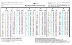  TB naptár, Társadalombiztosítási számfejtési naptár 2024