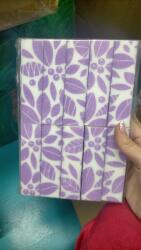 Global Fashion Buffer unghii cu imprimeu frunze violete
