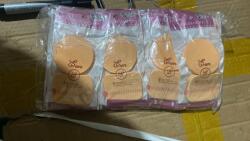 Global Fashion Set 2 bucati, burete make-up, pentru fond de ten, bej