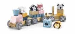 Viga Toys Trenulet modular cu animale, Viga