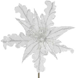 Dekoratív karácsonyi virág 27 Fehér 29 cm