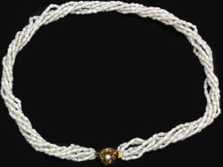  Colier din Perle de Cultura Alba Bob de Orez 4-5 x 2-3 mm - Accesorii Cupru Placat