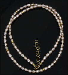 Colier din Perle de Cultura Alba Bob de Orez 3-5 x 3 mm - Accesorii Gold Filled