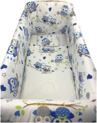 Deseda Aparatori laterale protectii pat 140x70 cm deseda maxi bufnite albastre