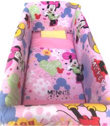 Deseda Lenjerie de patut bebelusi 140x70 cm cu aparatori maxi minnie mouse