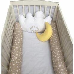 Deseda Aparatori laterale protectii pat cu bumper 120x60 cm deseda somn usor puisor crem