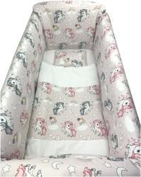 Deseda Aparatori laterale protectii pat 120x60 cm deseda maxi unicorni roz