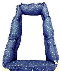 Deseda Set aparatori protectii laterale super groase stelute albe pe bleumarin 120×60 cm deseda