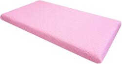 Deseda Cearsaf cu elastic roata cu imprimeu bulinute roz-120*60 cm