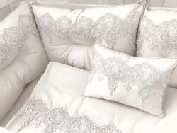 Deseda Set 6 aparatori pufoase pat 120x60 cm lux by deseda alb