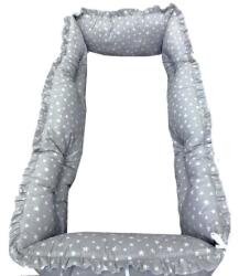 Deseda Set aparatori protectii laterale super groase stelute albe pe gri 120×60 cm deseda