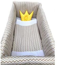 Deseda Aparatori laterale protectii pat 120x60 cm deseda maxi zig-zag bej