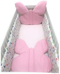 Deseda Set 4 aparatori pufoase in forma de fluturas roz 120x60 cm deseda