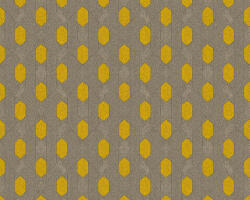  Architects Paper Absolutely Chic 36973-2 Grafikus hatszög/méhsejt mintázat barna szürkésbarna aranysárga tapéta (36973-2)