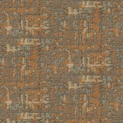  Absztrakt kosárfonat texturált selymes csillámló felület bszürkésbarna narancs/terrakotta tapéta (DE120096)