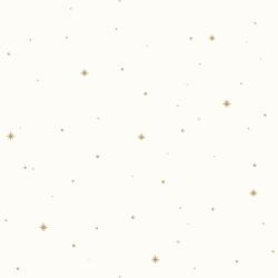  Csillagos égbolt álmodozóknak - kis csillagok pontok fehér teveszőrbarna foszforszkáló tapéta (103472000)