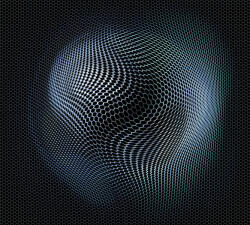  Erismann ELLE Decoration 2, 2238-20 GALAXY Geometrikus 3D galaktikus fantázia Vasarely nyomán fekete kék szürke ezüst falpanel (2238-20)