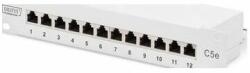 ASSMANN Cablu digitus Patch panel 10 12 RJ-45 porturi Cat. 5e ecranat 1U Suport cablu LSA complet, gri-DN-91512S-G (DN-91512S-G)
