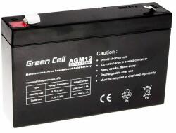 Green Cell Acumulator stationar AGM 6V 7Ah VRLA plum acid baterie fara mentenanta jucarii sisteme de alarma Green Cell (AKSAKGRERU170001)
