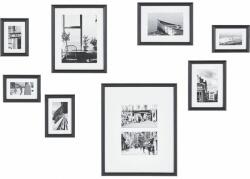 Beliani rama Galerie perete peisaje 8 rame negru GARANGO (308320 Bel)