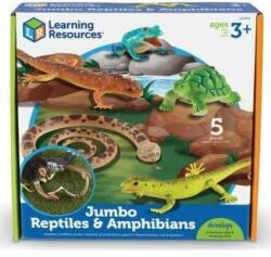 Learning Resources Set reptile si amfibieni - figurine mari pentru bebelusi (404244)