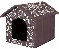 Hobbydog Casa pentru animale de companie, maro in flori, Hobbydog - Dimensiunea 3 - 52x46x53 cm (R3 BUDBWK1)