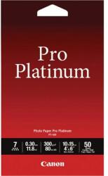 Canon Photo Paper Pro Platinum PT-101, hârtie foto, lucioasă, alb, 10x15cm, 4x6, 300 g / m2, 50 buc. , 2768B014 cerneala (2768B014)