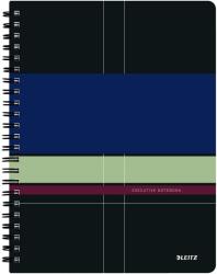 Leitz Executive Office notebook, PP, A4, 80 lap, spirál, matematikai, fekete-lila (LZ44610000)