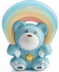 Chicco Proiector, Chicco, Forma ursulet de plus albastru/curcubeu, Multicolor (CHICZ-06113)
