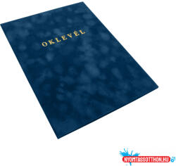 BLUERING Oklevéltartó A4, prémium, arany nyomattal, Bluering(R) kék (44072)