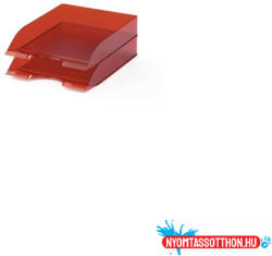 DURABLE Irattálca Durable Basic, áttetszõ piros (DU1701672003) - nyomtassotthon