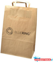 Bluering Szalagfüles papírtáska 32x17x45cm Bluering(R) barna (43066)