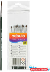Nebulo Ecset 2-es festett nyéllel 12 db/csomag, Nebulo (HE12F)